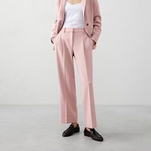 STRAIGHT HIGH-RISE DOUBLE WEAVE TROUSER